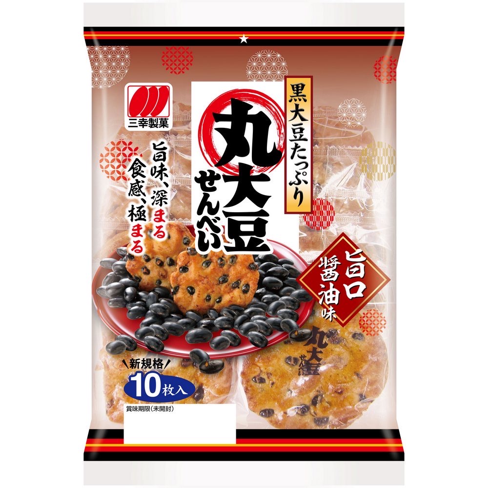 三幸製果 丸大豆黑豆仙貝( 旨口醬油風味), , large