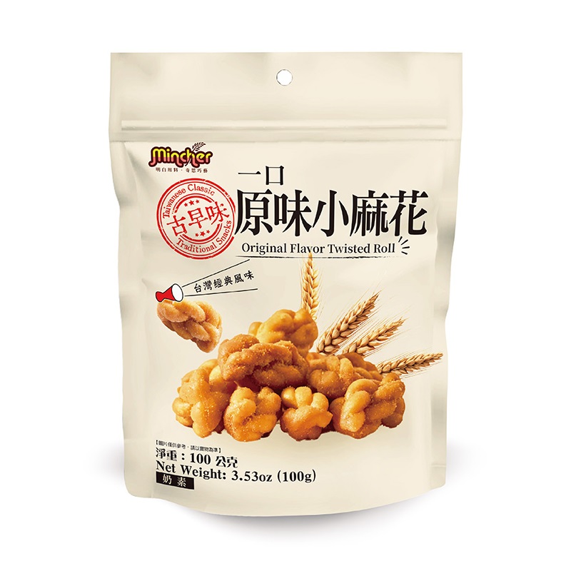 明奇古早味一口小麻花(原味), , large