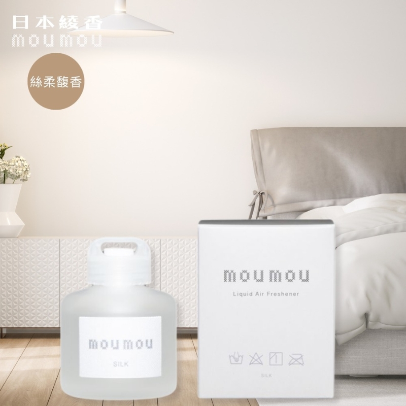 〔本野有限公司〕日本綾香mou mou二用(車用/室內)芳香劑80ML (絲柔馥香)-2入, , large