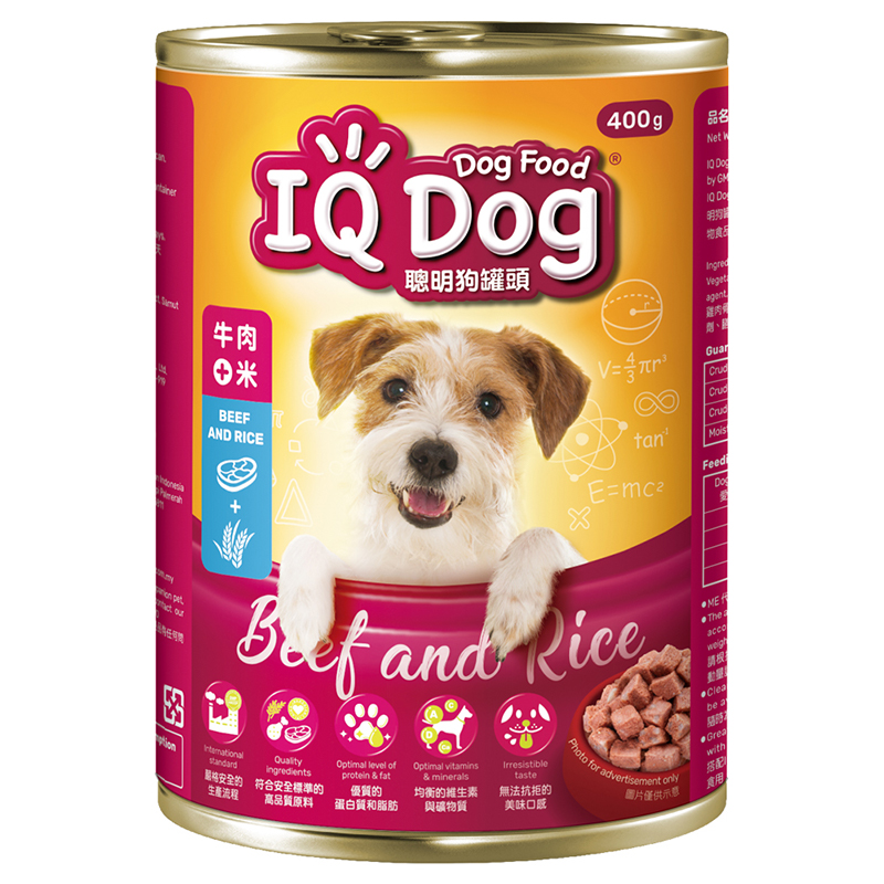 【IQ DOG】聰明狗罐頭 （400g*24罐）, , large