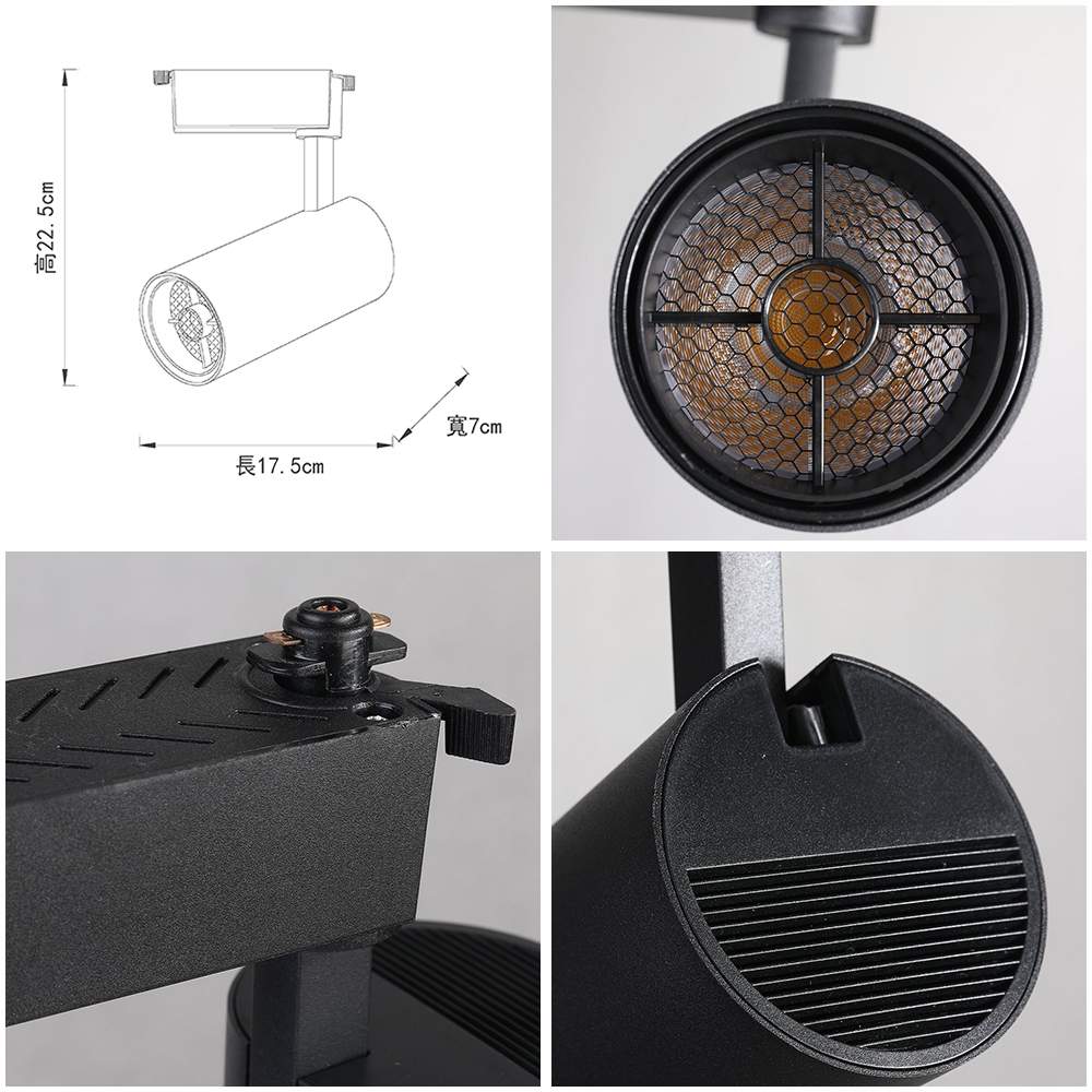 【卡米達】30W LED 軌道燈 自然光(CA1905BK-4000K), , large