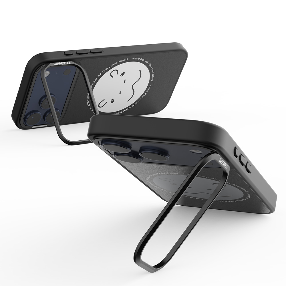 【HIPPORIZZ】iPhone 17 Pro Mirra鏡⾯磁吸⽀架殼 圓滾滾, , large
