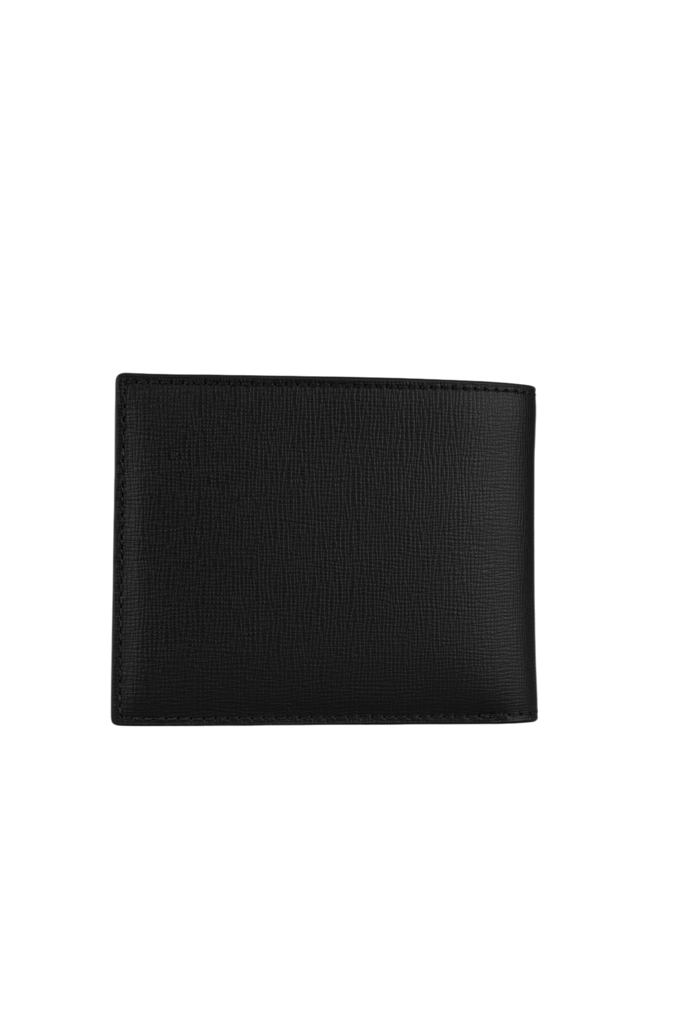 BALLY Mythos 紅白條紋再生牛皮對開6卡短夾/黑色, , large