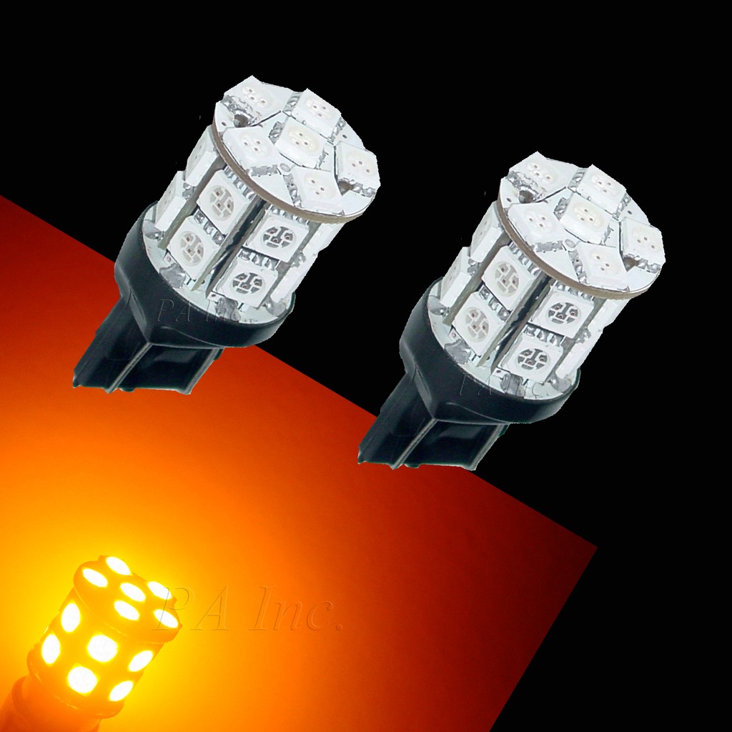 【PA LED】T20 雙芯 7443 20晶 60晶體 SMD LED 煞車燈 方向燈 倒車燈 日行燈 小尺寸, , large