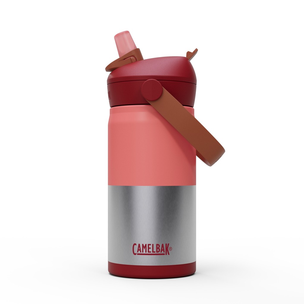 【CAMELBAK】CAMELBAK 350ml 兒童吸管不鏽鋼保冰瓶｜Flip Straw防漏水壺｜K.T.Tactical鎧德, , large
