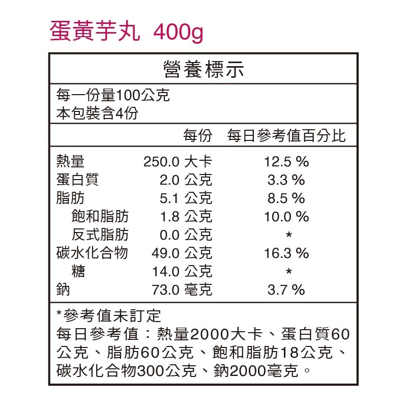 宏裕行蛋黃芋丸, , large
