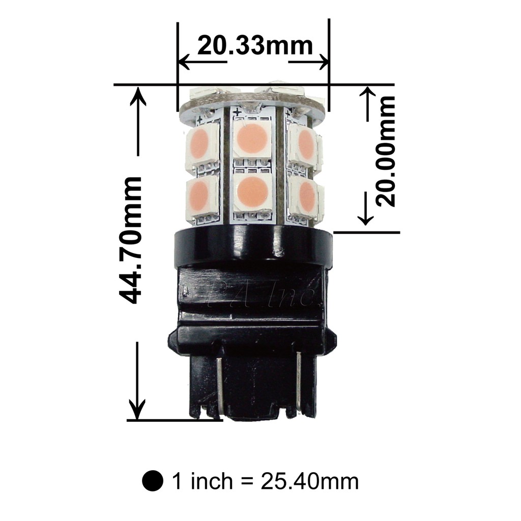 【PA LED】3156 單芯 美規車專用 20晶 SMD LED 日行燈 倒車燈 煞車燈 後霧燈 方向燈 60晶體, , large