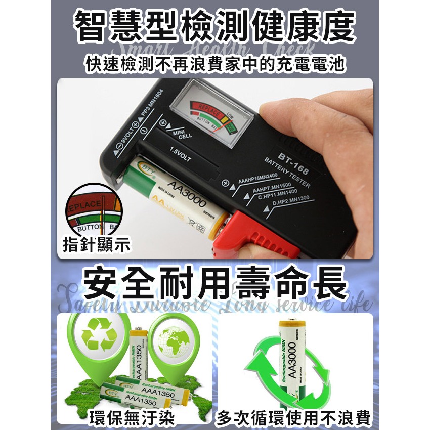 臺灣現貨（隔日出貨）直插式電池充電器豪華組 充電器 電量檢測儀 三號(AA)充電電池 四號(AAA)充電電池 5/4-6/1 滿千送AOC電動牙刷, , large
