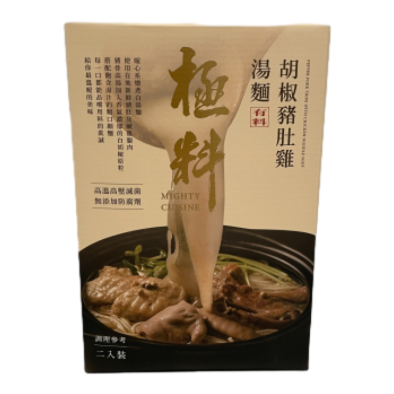PEPPER PORK TRIPE WITH CHICKEN NOODLE, , large
