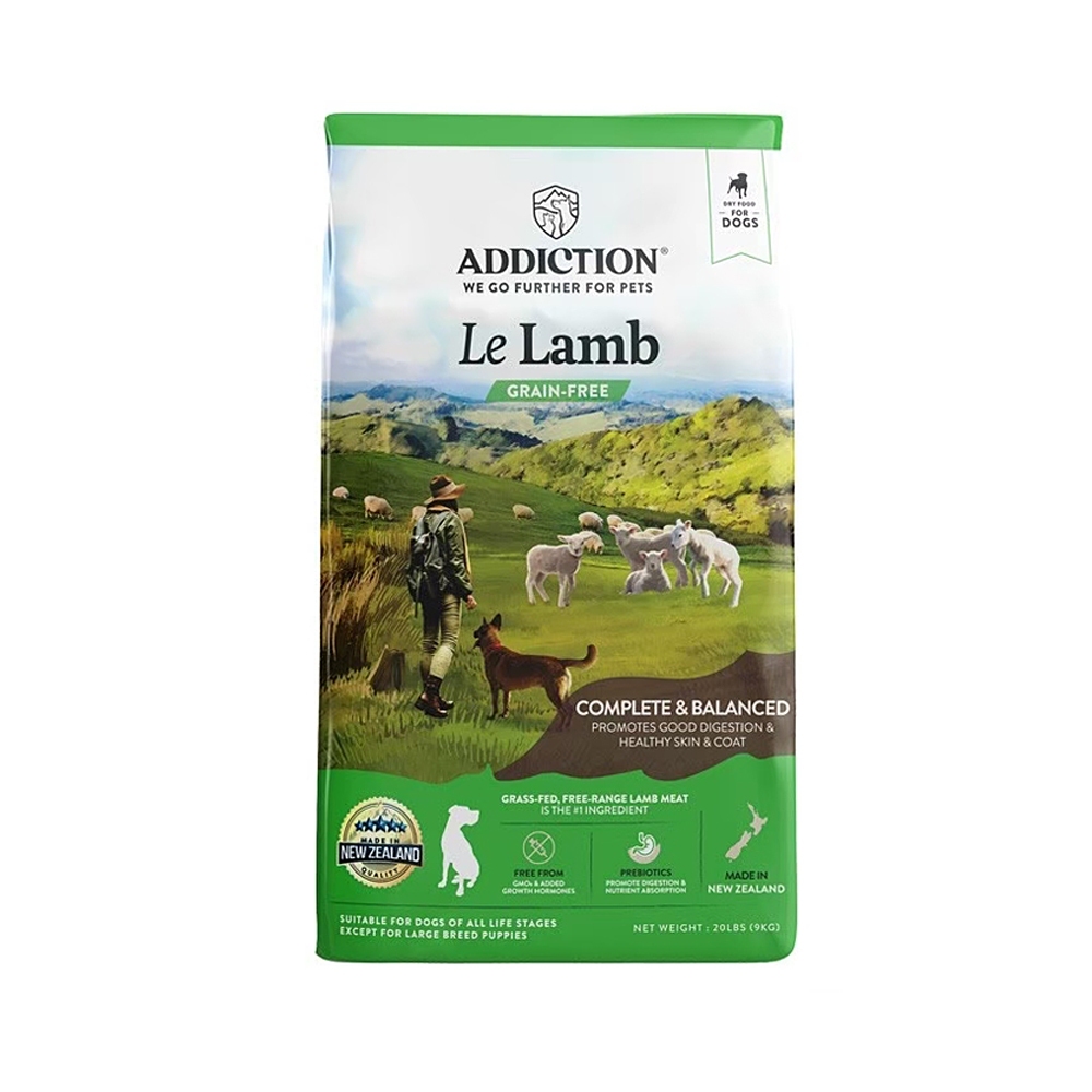 【ADDICTION 自然癮食】草飼羊 無穀全齡犬飼料1.8kg, , large