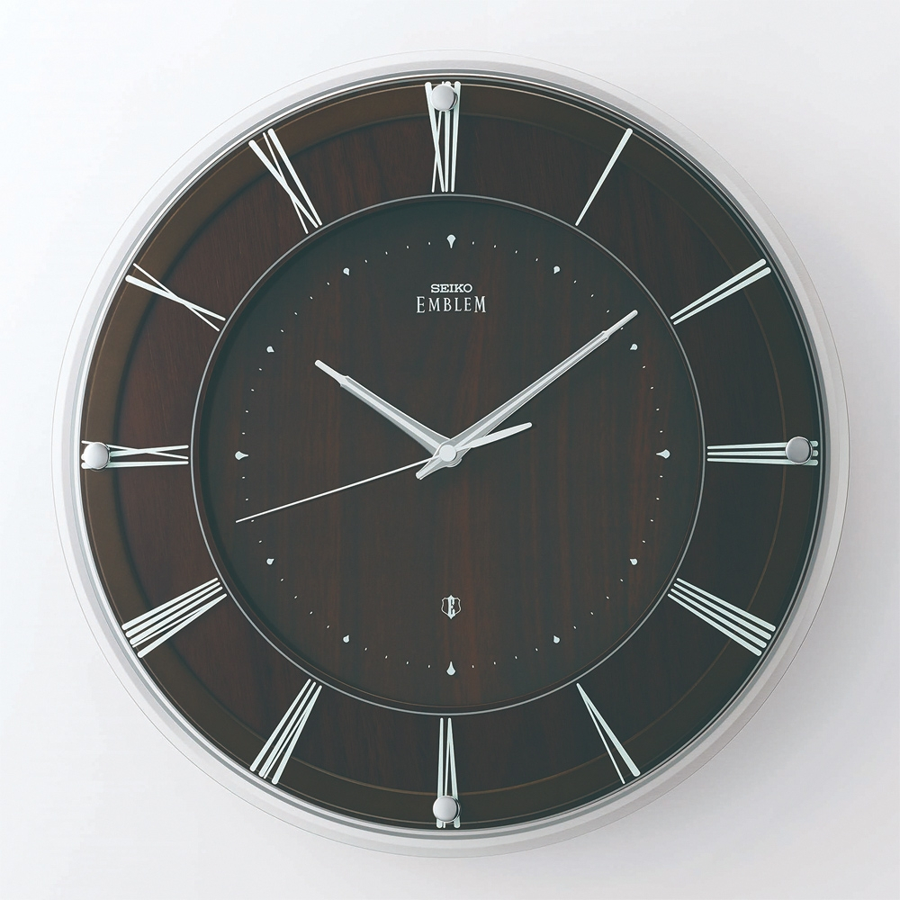 SEIKO 精工 滑動式秒針靜音掛鐘 時鐘 AHS558A, , large