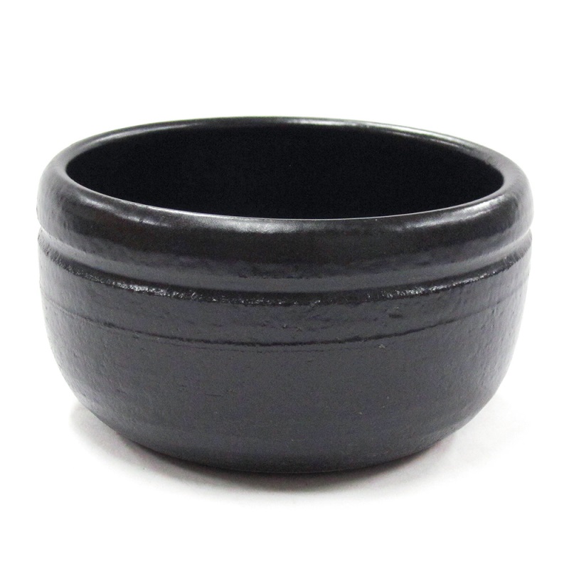 [豐名日本餐具] 四號無蓋鍋 黑釉 / C04PT1-6, , large