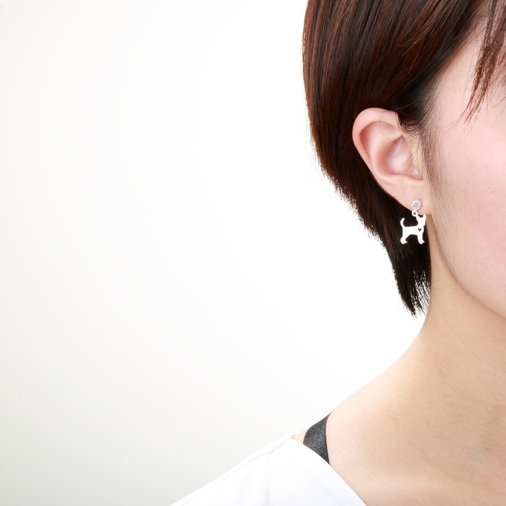 【Angel & Me】Chihuahua Dog s925 sterling silver earrings birthday christmas gift, , large
