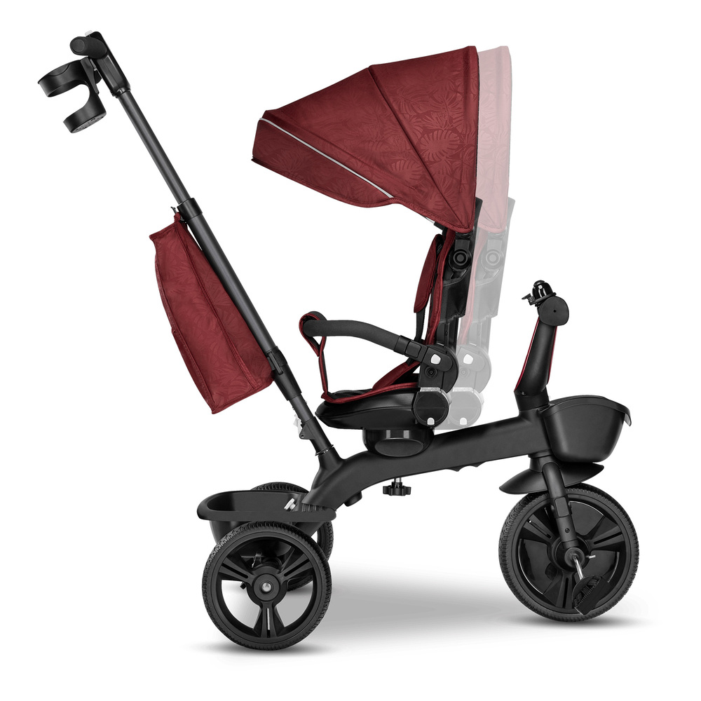 【Lionelo】豪華手推幼兒童三輪車 Kori (勃根地酒紅), , large
