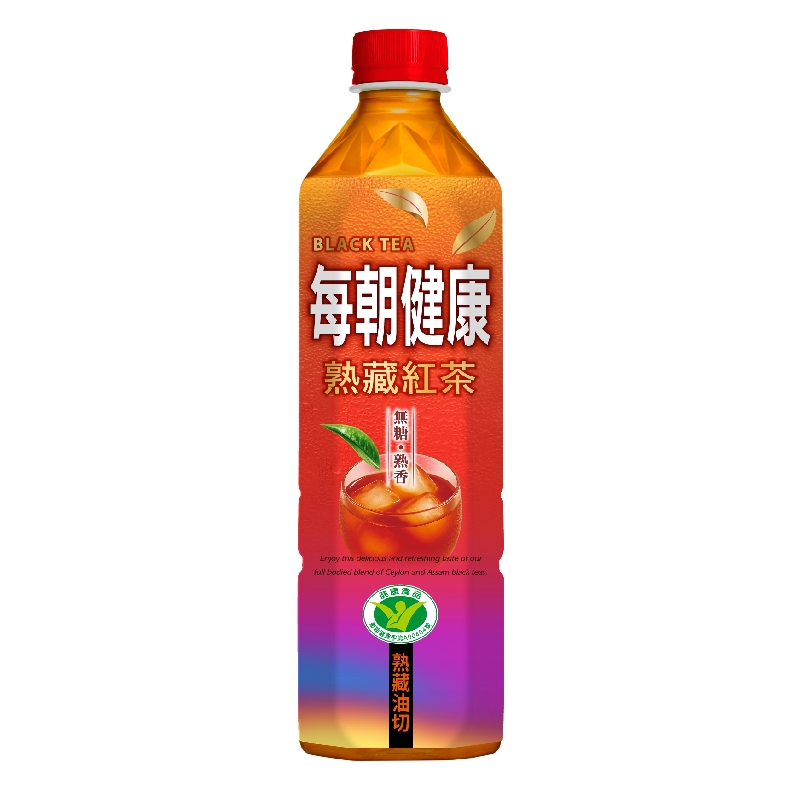 每朝健康熟藏紅茶(無糖) 650ml, , large