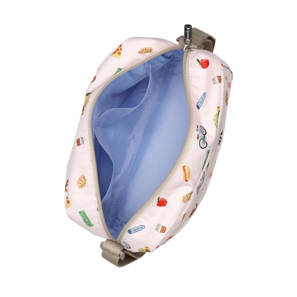 Lesportsac Daniella Crossbody 拉鍊斜背包 側背包 通勤隨身包 送禮 禮物 推薦 女包(紐約城市插畫), , large