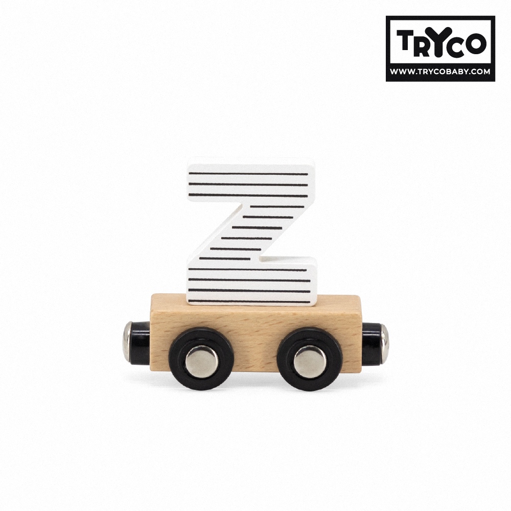 官方直營【Tryco】木製字母火車-28件組, , large