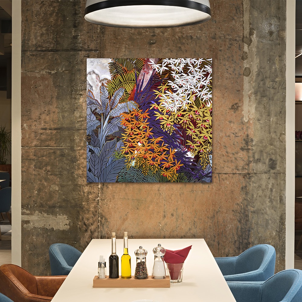 【御畫房】花語系列一 國家一級畫師手繪油畫80&times;80cm(VF-179), , large