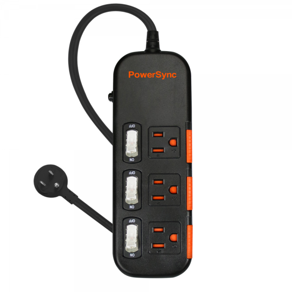 3 Switch 3 Outlets Extension Strip 1.8m, , large