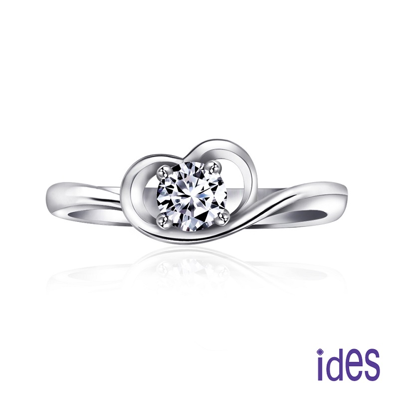 [ides愛蒂思] 永恆30分E/VS1八心八箭完美3EX車工鑽石戒指/求婚結婚戒, , large