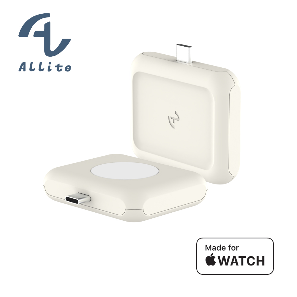 [萬摩科技]Allite WA1 2IN1 AppleWatch AirPods 便攜型雙面充電器, , large