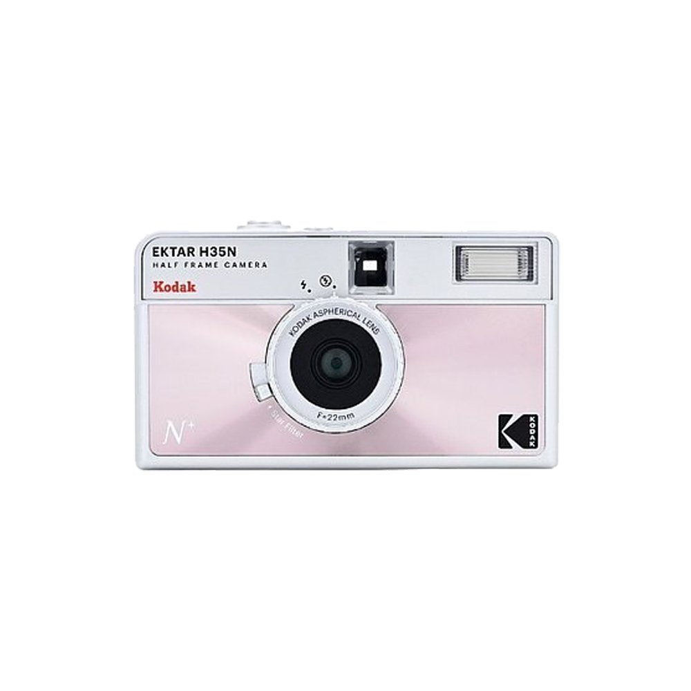 [KODAK 柯達] H35N 濾鏡半格底片相機 (不含底片、電池) -粉, , large