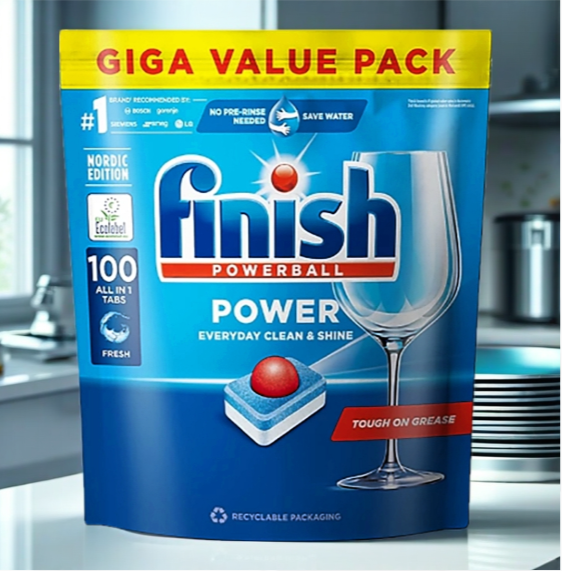 【FINISH 亮碟】洗碗機全效合一洗碗塊100塊, , large
