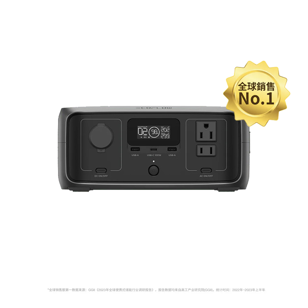 EcoFlow RIVER 3 UPS 儲能電源＋110W 太陽能板, , large