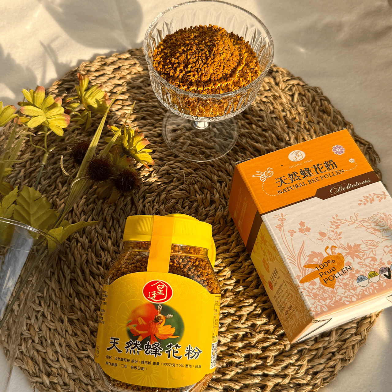 [皇廷] A+級高山茶花蜂花粉300g瓶裝, , large