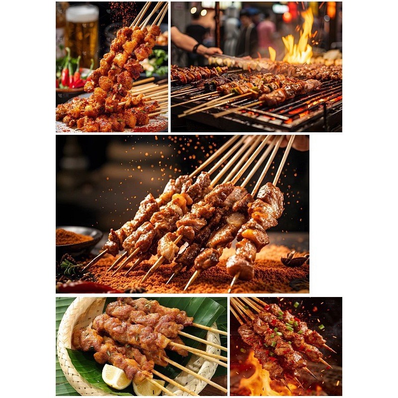【老王賣肉】多國風味綜合烤肉串50串 烤肉串 串燒 10種口味 牛羊豬雞串燒｜中秋烤肉 露營 BBQ燒烤食材, , large
