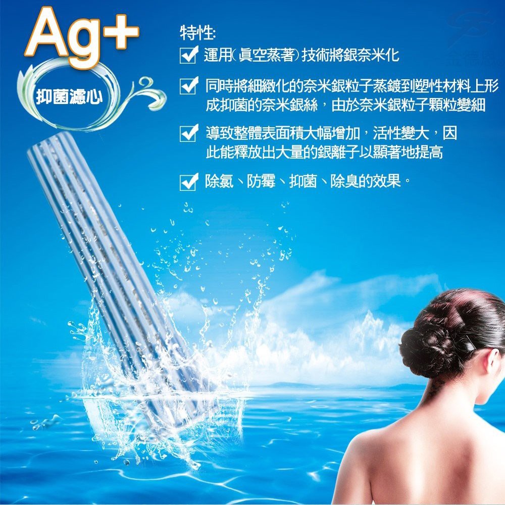 GS MALL 台灣製造 銀離子負離子沐浴蓮蓬頭濾心補充包 負離子補充包 蓮蓬頭補充包 濾心補充包 活性碳 銀離子, , large
