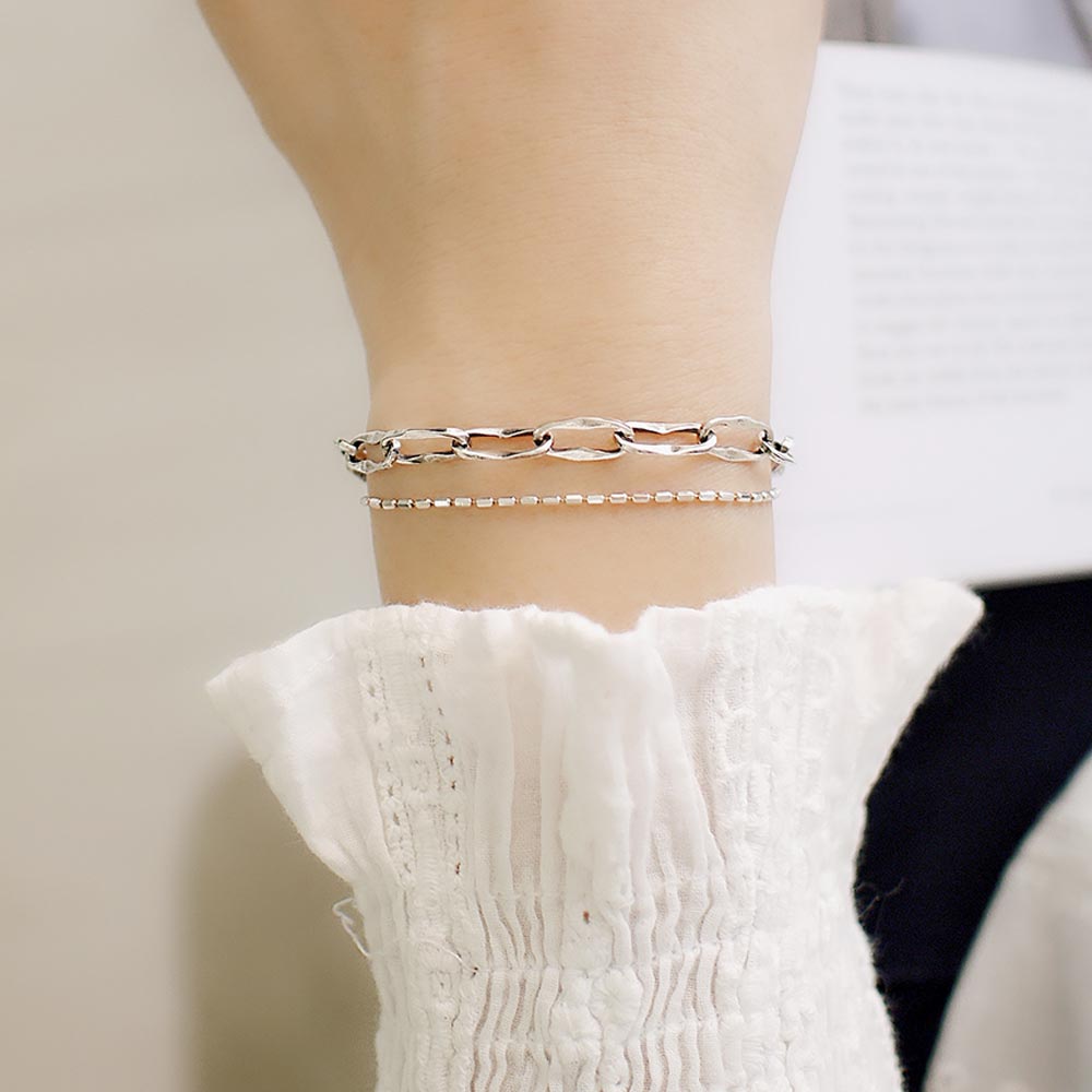 Walk in the Clouds Sterling Silver Bracelet, , large