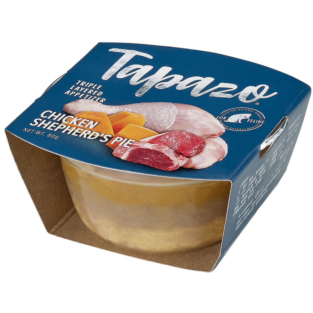 【拉拉寵物小舖 】TAPAZO 特百滋 貓罐頭 三層杯 雙炫慕斯杯, , large