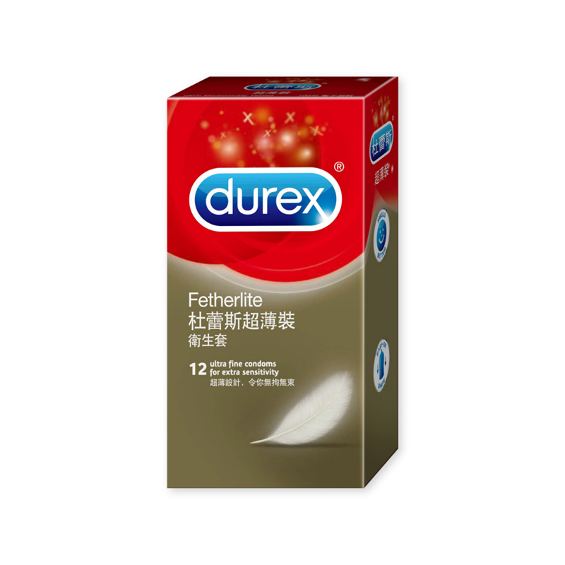 【杜蕾斯 Durex】超薄裝衛生套12入/盒 保險套, , large