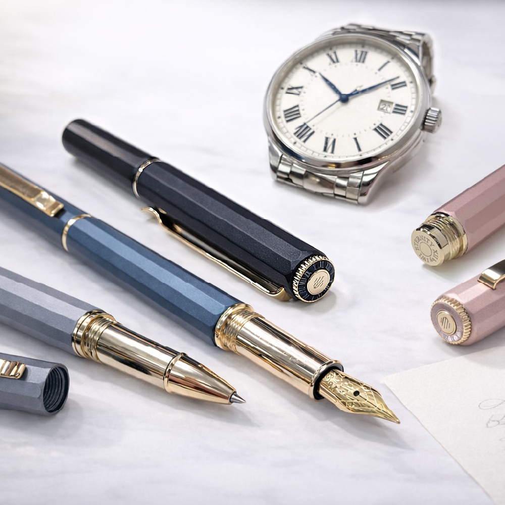 【IWI】手稿系列永恆鋼筆-鎖蓋式 [曙光玫瑰]-#9S647SFP-1G, , large