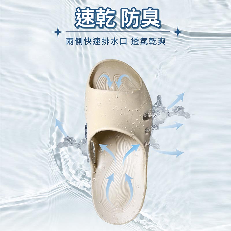[e鞋院] 伴佳家安穩防護止滑拖 奶白24.5CM, , large