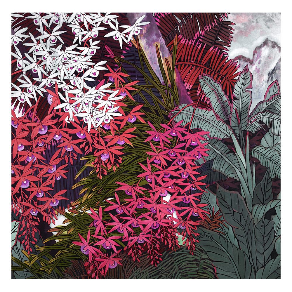 【御畫房】花語系列二 國家一級畫師手繪油畫80&times;80cm(VF-180), , large