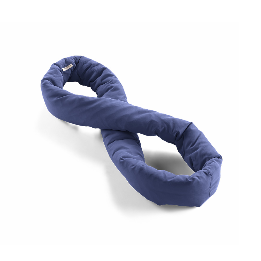 Infinity Pillow Mini Travel Neck Pillow Navy Blue, , large