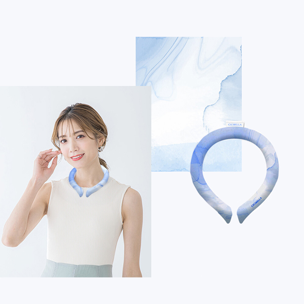 【日本CICIBELLA】清涼降溫 冰涼脖頸圈 酷冰環 PCM涼感頸圈 夏天降溫神器(日本正規品), , large