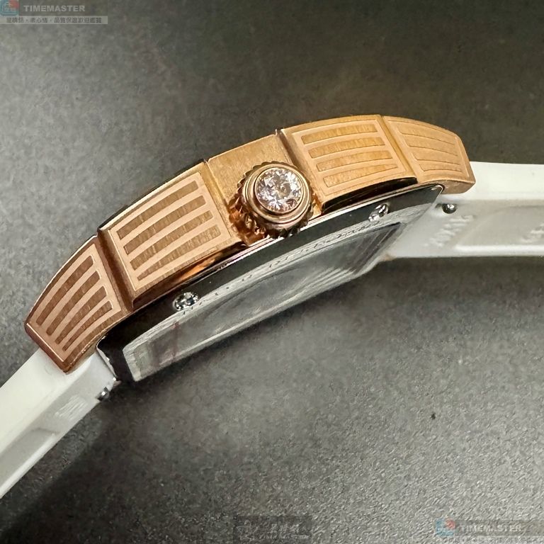 [星晴錶業]GEYA手錶,36mm, 44mm,G76221LHW白色錶面玫瑰金錶殼白矽膠錶帶款, , large