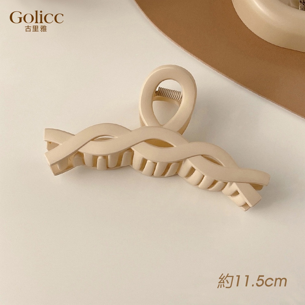 【Gulicc 】古莉可 髮夾 韓式ins奶茶系鯊魚夾(5入), , large
