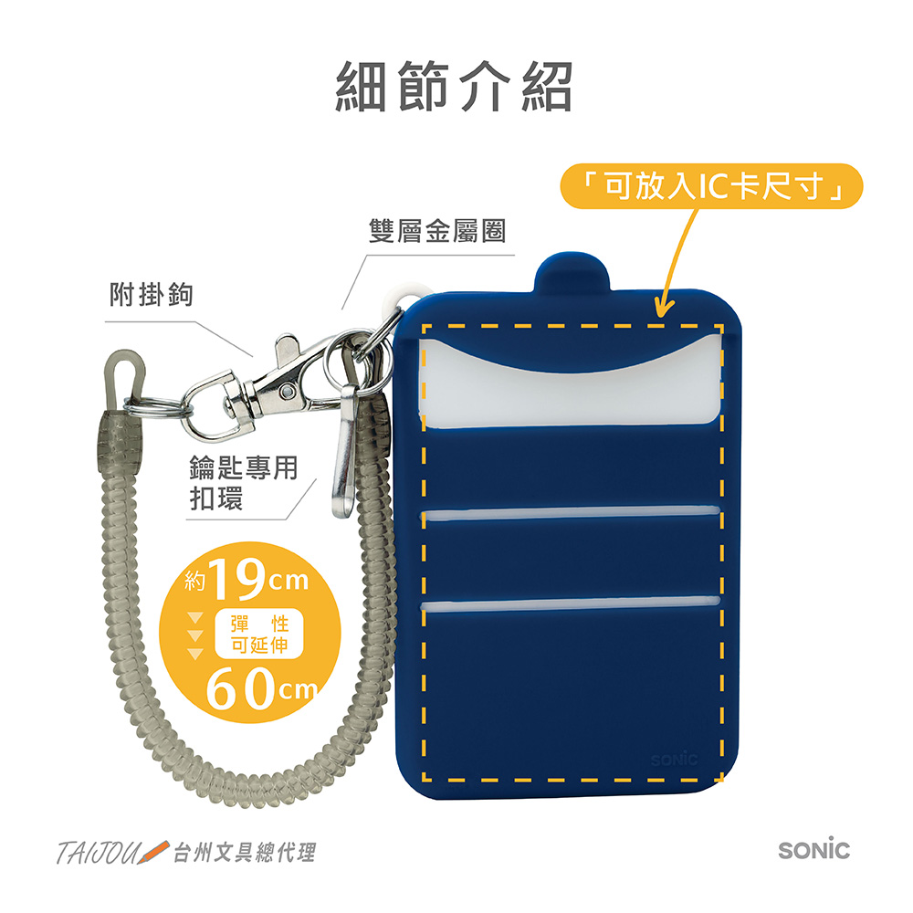 【龍品文創】SONIC 公司貨 GS-2379 CHECK 自律檢查卡套-米白 1個, , large