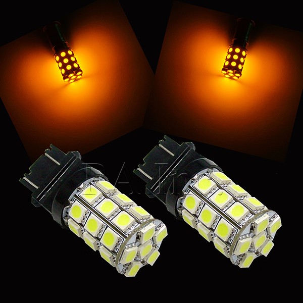 【PA LED】美規 3157 雙芯 30晶 90晶體 SMD LED 煞車燈 倒車燈 方向燈 六色可選, , large