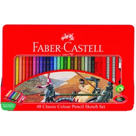 FABER-CASTELL輝柏 紅色系 油性彩色鉛筆-48色(115849), , large