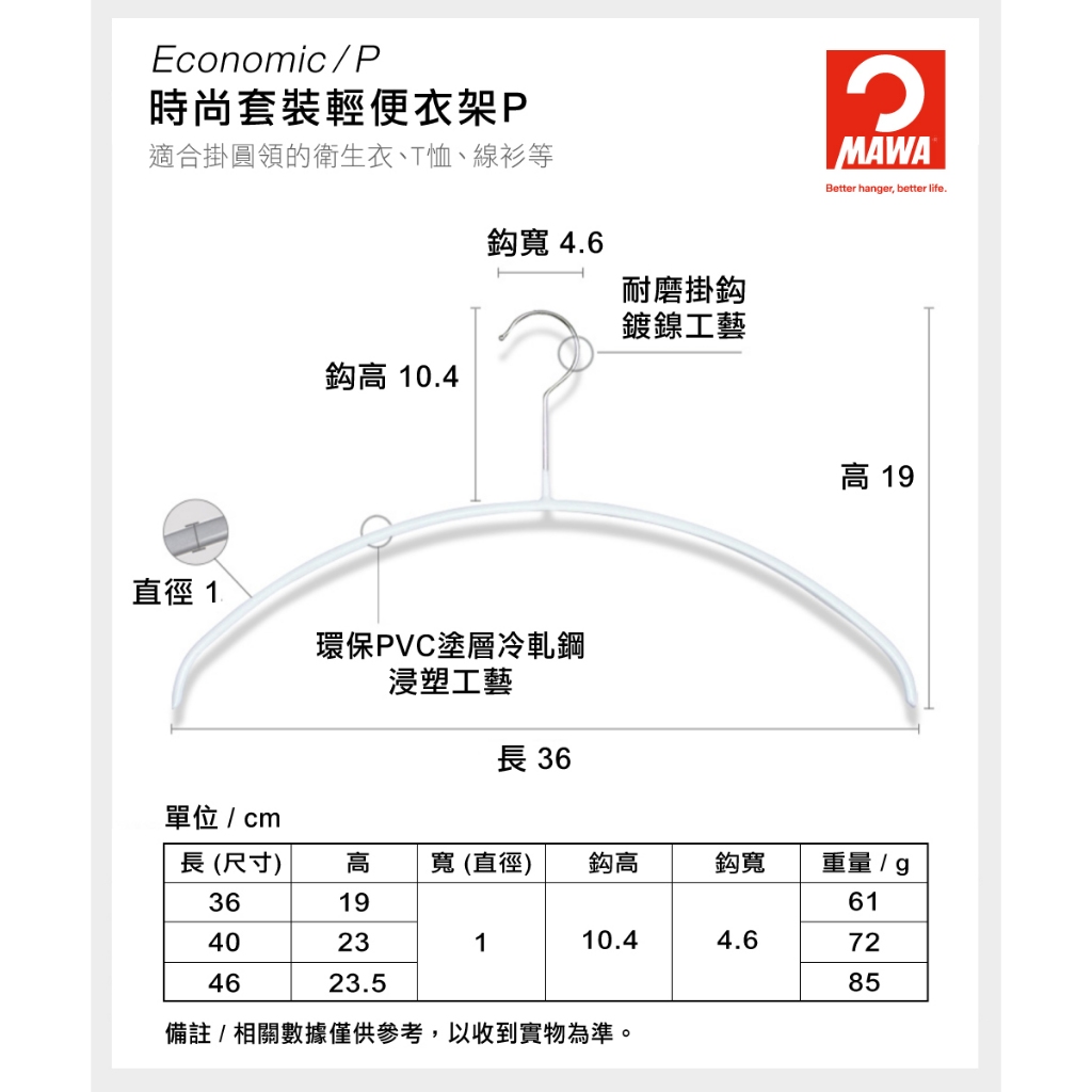 【德國MAWA】德國原裝進口 無痕止滑衣架40cm(焦糖金/4入), , large