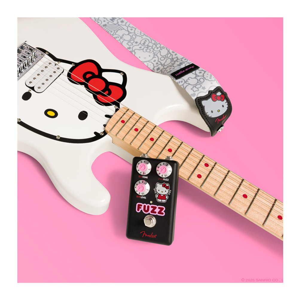 Fender x Hello Kitty Fuzz Pedal Black 聯名效果器, , large