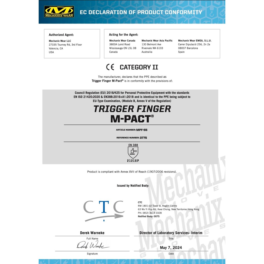 【Mechanix】Mechanix Trigger Finger M-Pact 戰術射擊手套｜軍警射擊手套 | K.T.T 鎧德, , large