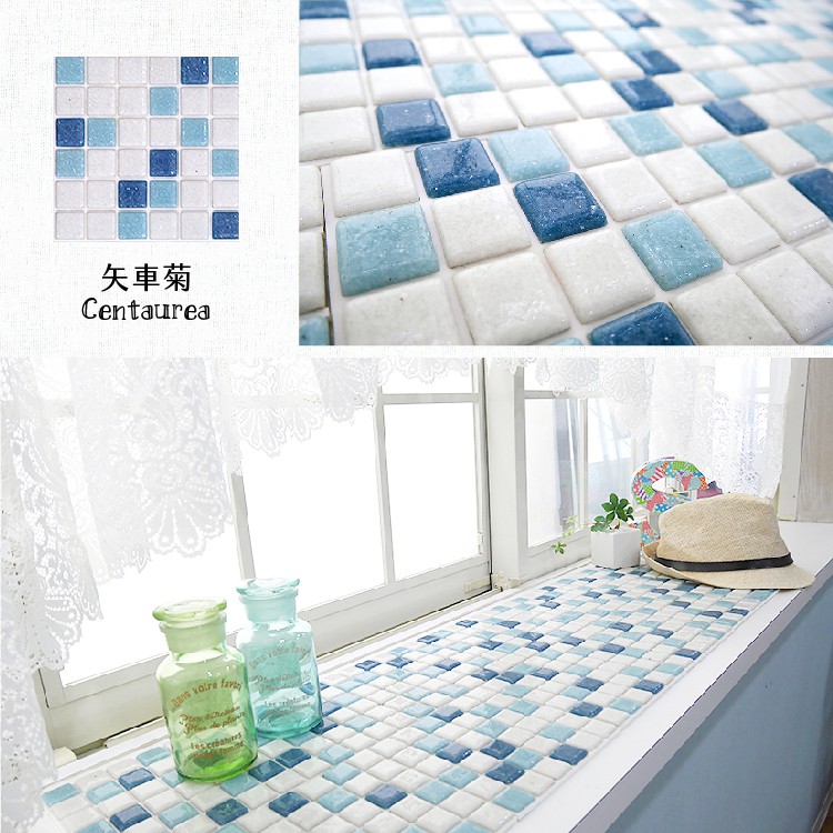 Japanese Glass Mosaic Tile Stickers &ndash; 10-Pack &ldquo;Konpeitō&rdquo; Design | 3D Peel and Stick Wall Tiles | 3M Self-Adhesive | DIY Backsplash & Decor | Made in Japan, , large