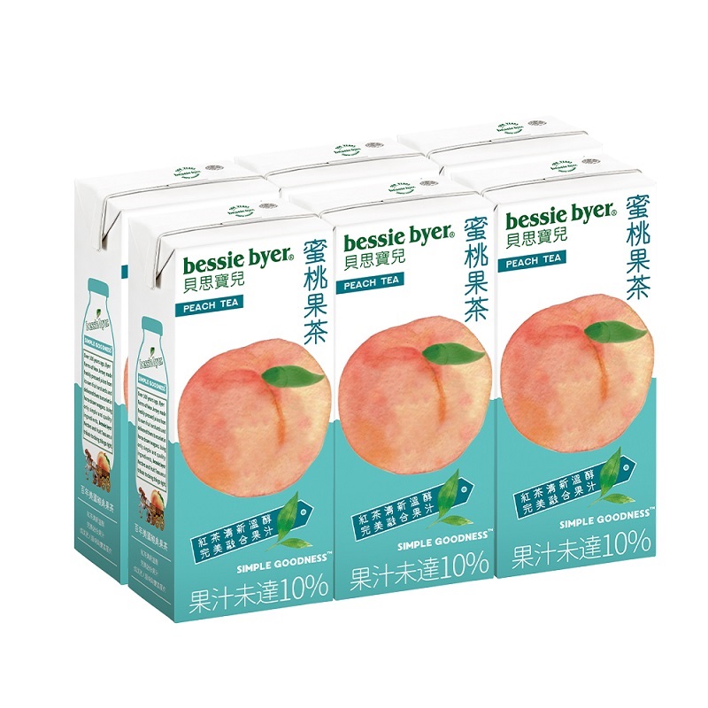 Bessie Byer Peach Tea tetra 330ml, , large