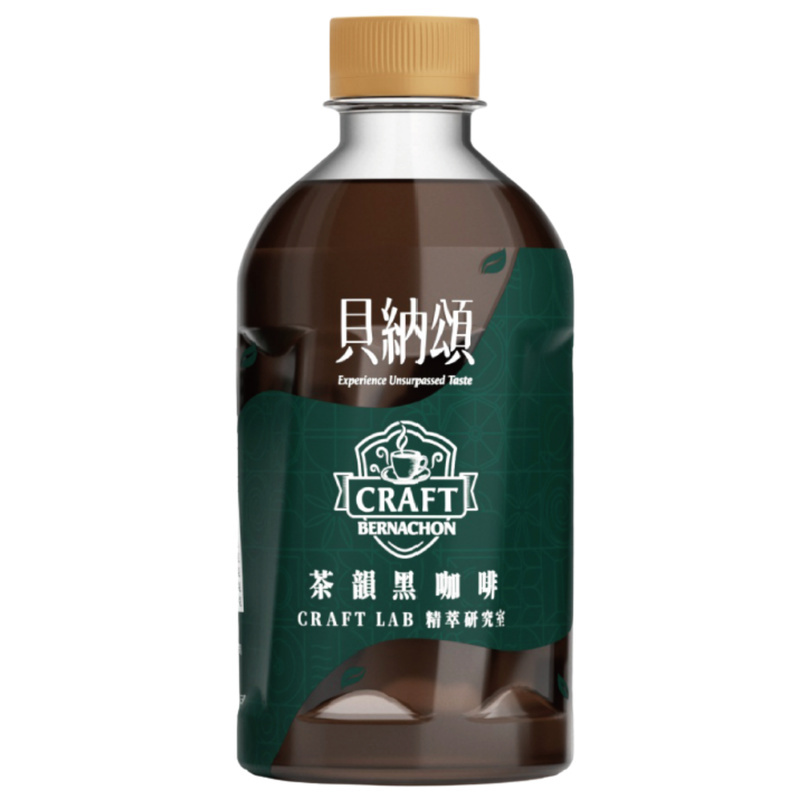 貝納頌茶韻黑咖啡340ml, , large